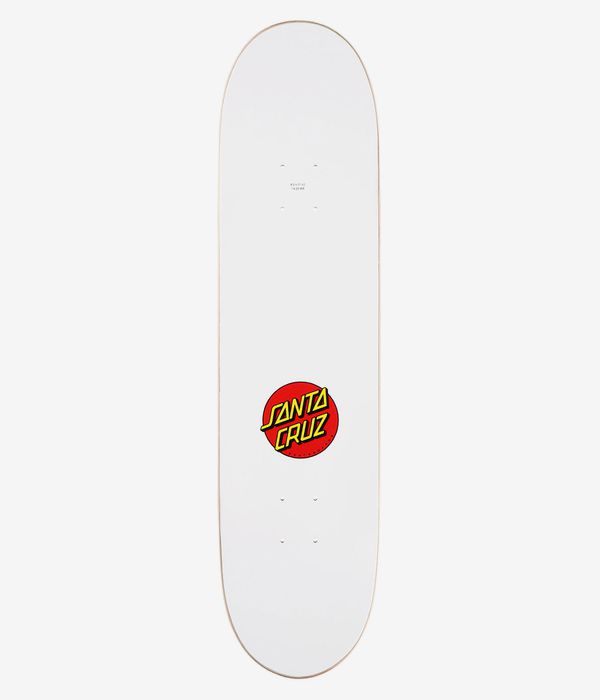 Santa Cruz Classic Dot 8" Skateboard Deck (white)