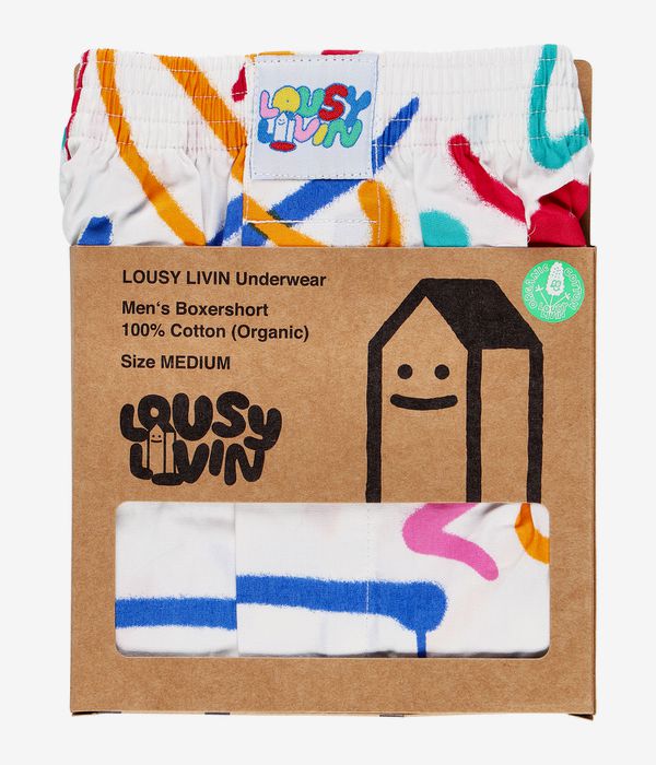 Lousy Livin Lines Boxers (white)