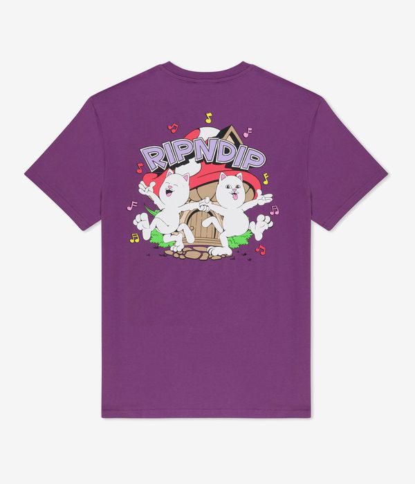 RIPNDIP Shroom House T-Shirt (plum)