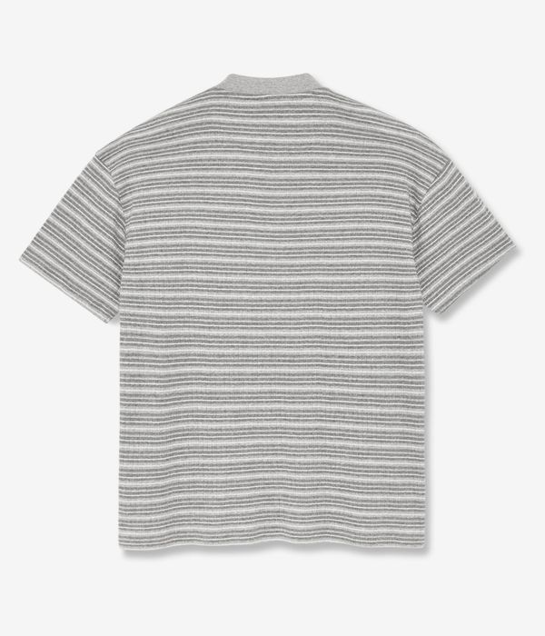 Polar Stripe Rib Henely T-Shirt (heather grey)
