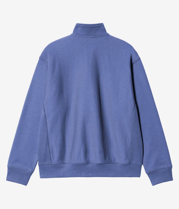 Carhartt WIP America Script Half Zip Felpa (blue iris)