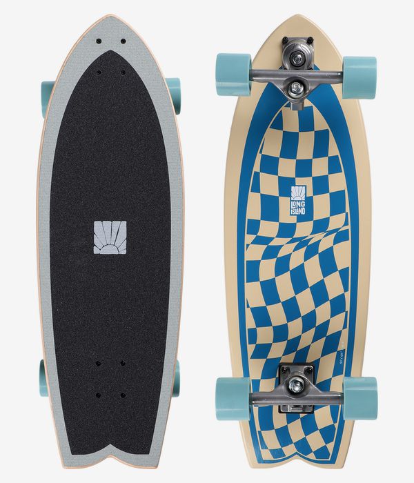 Long Island Checker 30" (76,2cm) Surfskate Cruiser (blue 262)