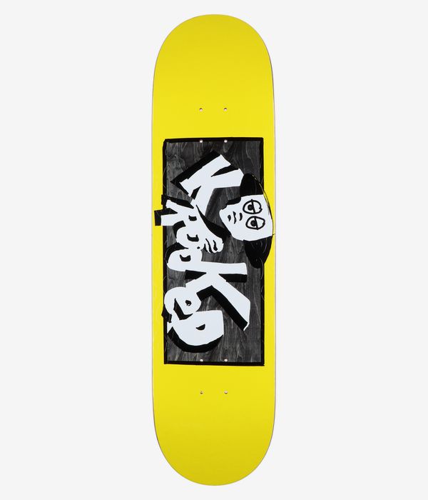Krooked Team Incognito Embossed 8.25" Tabla de skate (yellow)