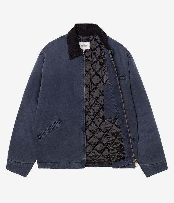 Carhartt WIP OG Detroit Organic Dearborn Jacke (dark navy black stone canvas)