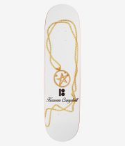 Plan B Campbell Gold 8" Skateboard Deck (white)