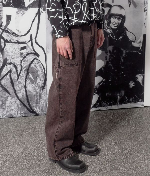 Poetic Collective Painter Jeans (brown acid denim wash)