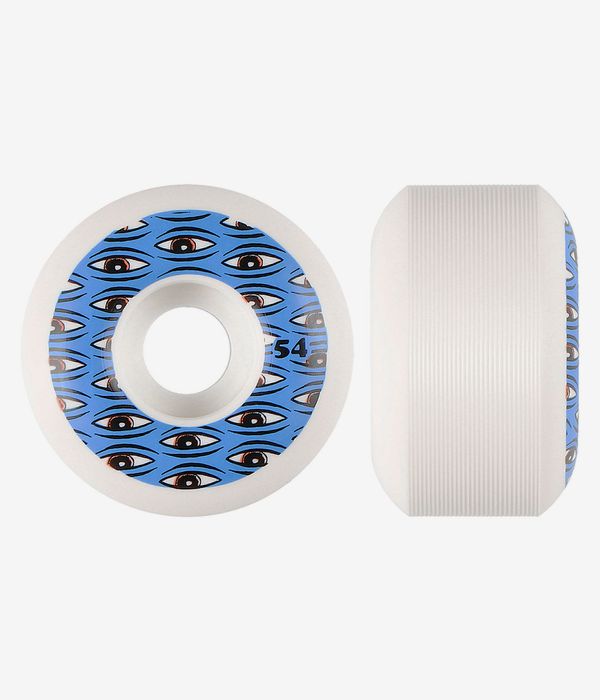 Toy Machine All Seeing Wheels (white blue) 54mm 100A 4 Pack