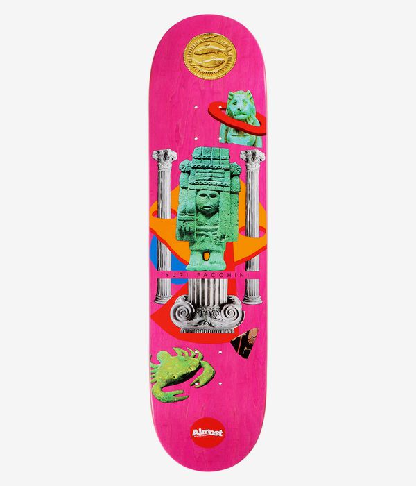 Almost Yuri Relics 8" Planche de skateboard (pink)