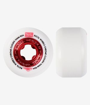 Ricta Chrome Clouds Wheels (red white) 56mm 86A 4 Pack