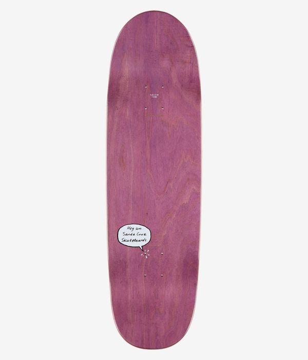 Santa Cruz Dressen Lauch It Up Shaped 9.25" Skateboard Deck (blue)