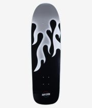 Inpeddo Flames Shaped 9.31" Tavola da skateboard (black white)