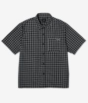 HUF Stretch Micro Plaid Hemd (black)