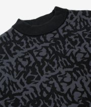 Wasted Paris Allover Feeler Sweater (charcoal black)