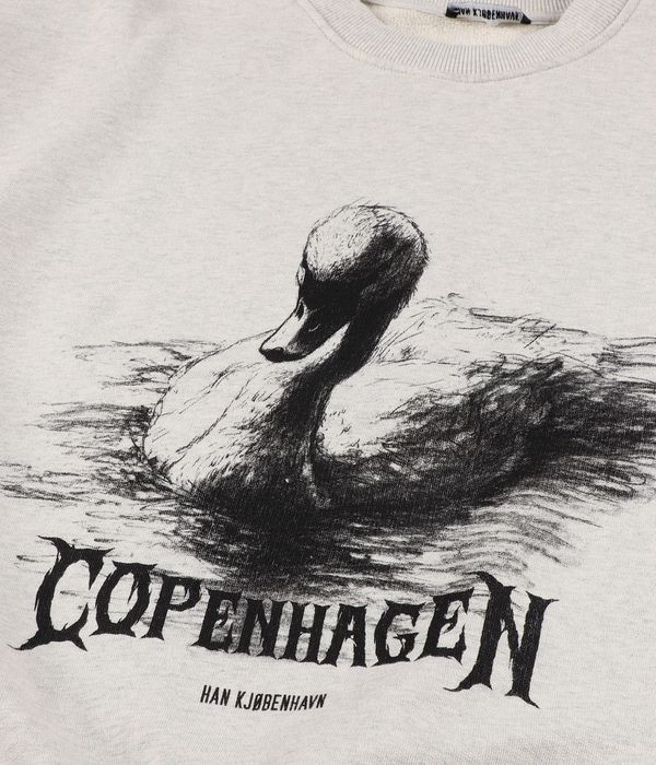 HAN KJØBENHAVN Hk Swan Oversized Sweatshirt (light grey melange)