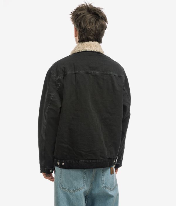 Carhartt WIP Herald Organic Maitland Giacca (black wall stone washed)