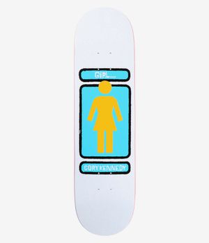 Girl Kennedy 93 Til Hand Shakers Twin Tip 8.25" Skateboard Deck (white)