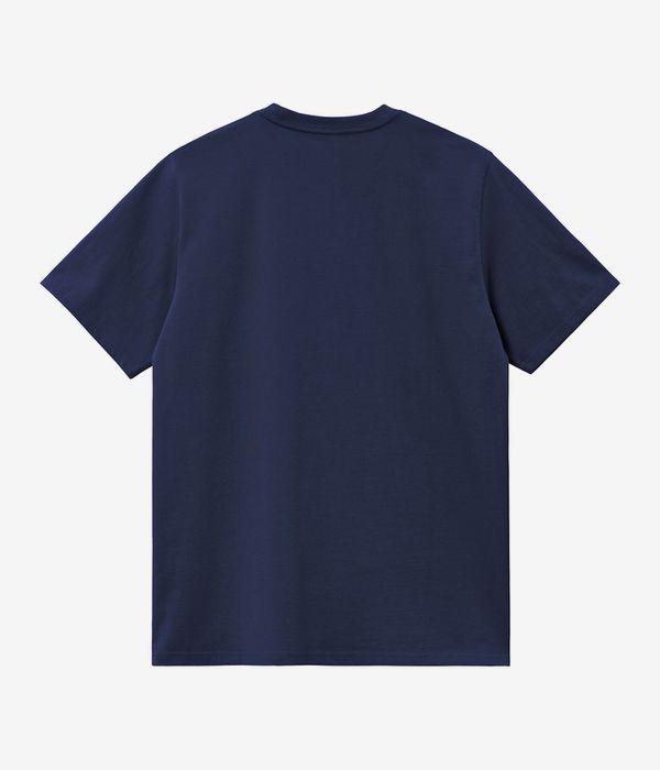 Carhartt WIP Script Embroidery Camiseta (ink air yellow)