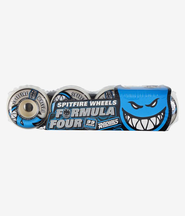 Spitfire Formula Four Radials Rollen (natural blue) 54 mm 99A 4er Pack