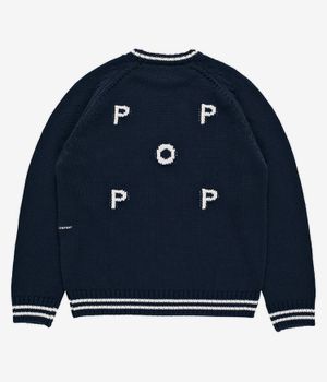 Pop Trading Company Knitted Logo Sweatshirt (navy)