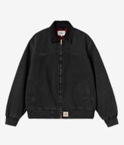 Carhartt WIP OG Santa Fe Organic Cotton Dearborn Jacket (black black grind wash)