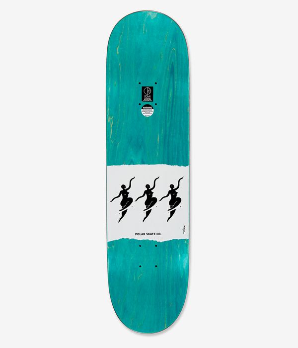 Polar Team No Complies 8.5" Skateboard Deck (white)