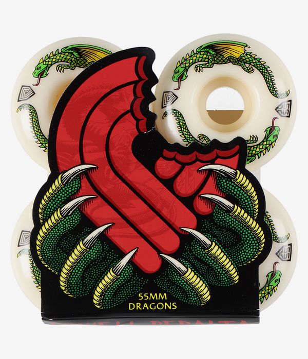 Powell-Peralta Dragons V4 Wide Wheels (offwhite) 55 mm 93A 4 Pack