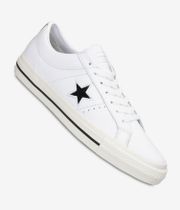 Converse CONS One Star Pro Leather Shoes (white black egret)