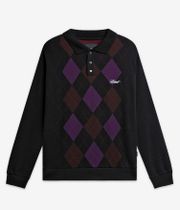 RASSVET | PACCBET Argyle Polo-Shirt (black)