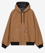 Carhartt WIP 50 Years Anniversary OG Active Leather Jacket reversible (black hamilton brown)