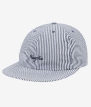 Magenta Seersucker Cap (striped)
