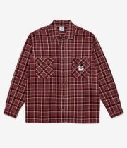 Polar Mike Flannel Chemise (oxblood check)