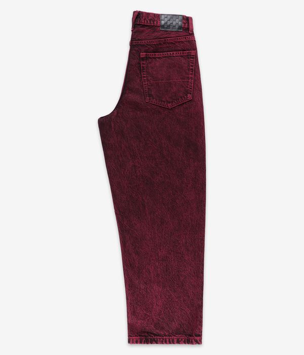 Vans Check 5 Baggy Acid Overdyed Jeansy (racing red)