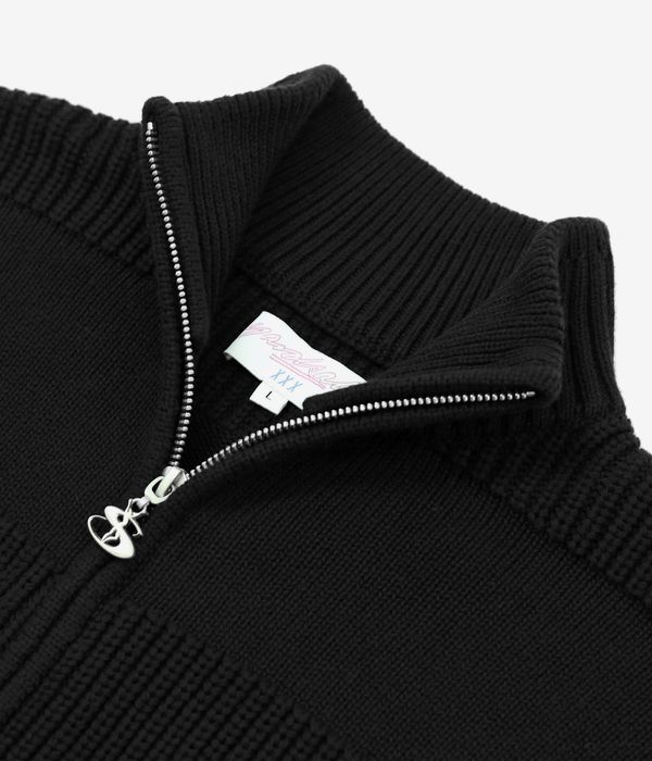 Yardsale Phantasy Knitted Full Zip Sweatshirt (black)