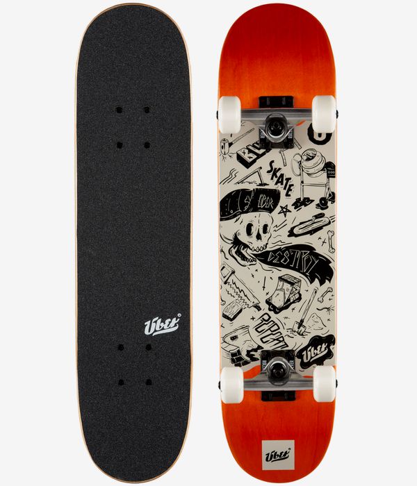 Über DIY 7" Complete-Skateboard (orange)