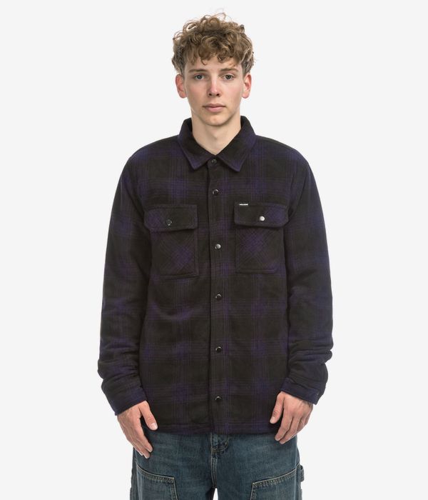 Volcom Bowered Fleece Shirt Jacket (dark purple)