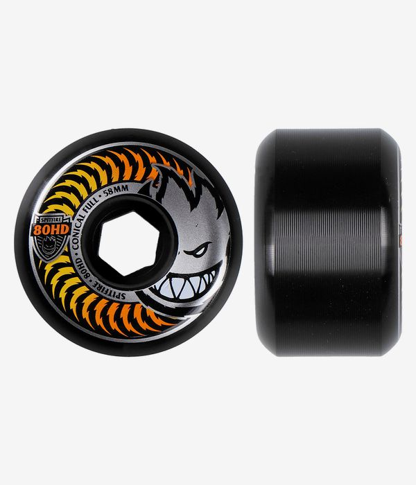 Shop Spitfire Fade Conical Full Wheels (black) 58 mm 80A 4 Pack 