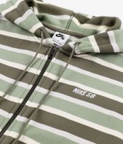 Nike SB Stripes Bluza z Kapturem na Zamek (coconut milk oil green)