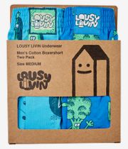 Lousy Livin Avocado & Broccoli Boxershorts (healthy blue) 2er Pack