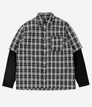 Wasted Paris Tartan Bones Camicia (black white)
