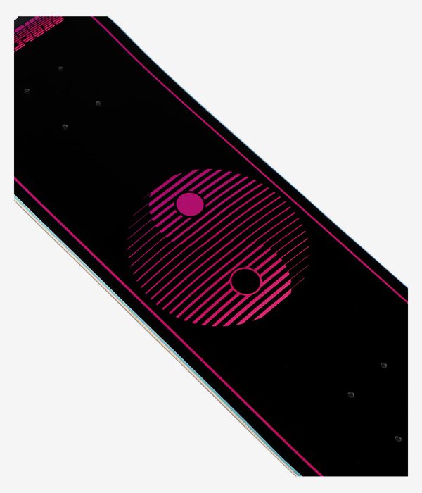 skatedeluxe Yin Yang Twin Tail 8" Skateboard Deck (black)