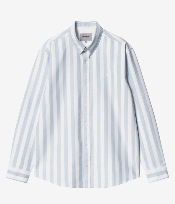Carhartt WIP Dillion Oxford Chemise (stripe bleach white)