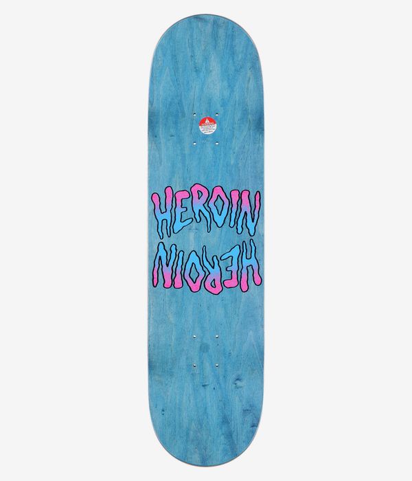 Heroin Skateboards Eyes Holographic Symmetrical 8.5" Skateboard Deck (multi)