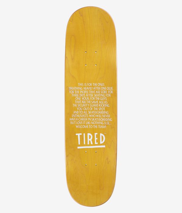 Tired Skateboards Rover 8.5" Tabla de skate (white)