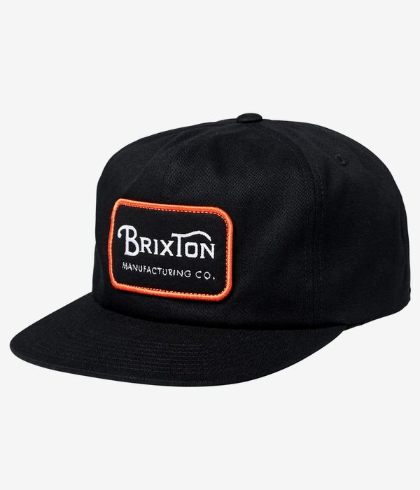 Brixton Grade Snapback Cap (black orange white)