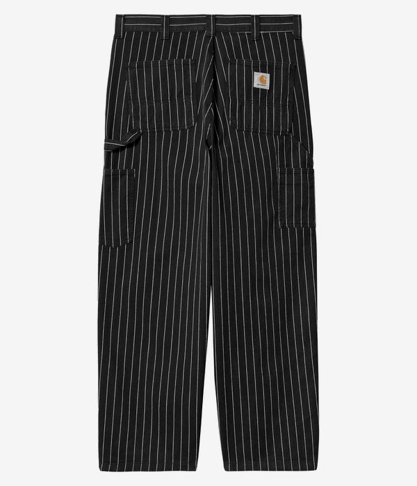 Carhartt WIP OG Single Knee Pant Fountain Jeans (seaton stripe black wax rinsed)