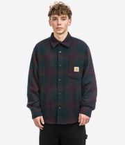 Carhartt WIP Brennan Plain Weave Veste (check deep lagoon rondo)