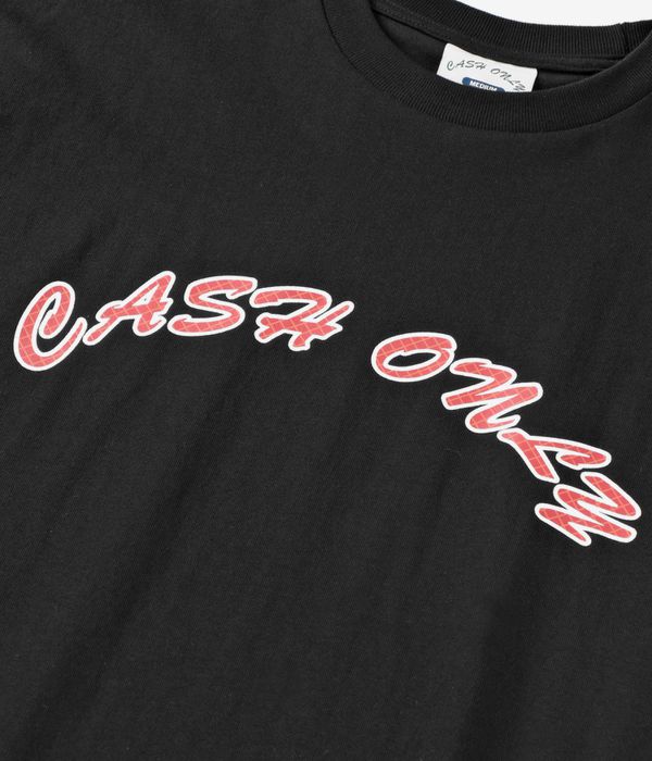 Cash Only Grid Logo T-Shirty (black)