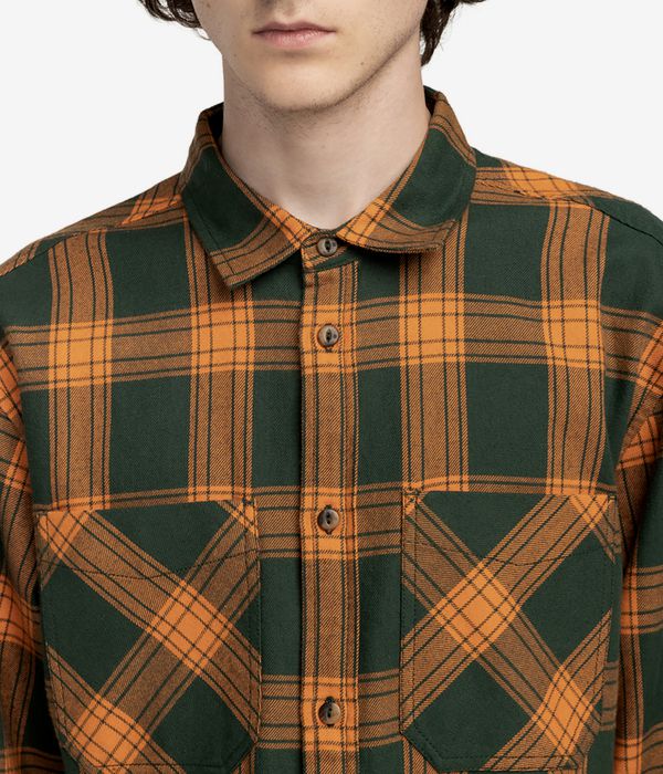Element Compass Shirt (forest cheddar plaid)