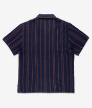 Brixton Bunker Waffle Stripe Shirt (washed navy)