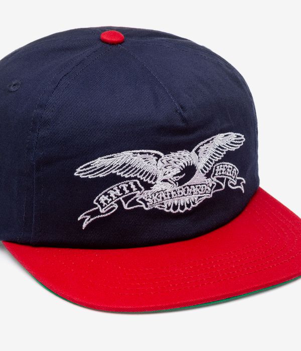 Anti Hero Basic Eagle Snapback Cap (navy red)